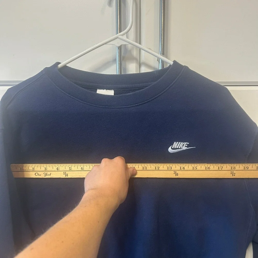 Nike Sportswear Club Fleece Crewneck Sweatshirt Navy Blue Large BV2662-410